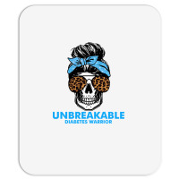 Diabetes Unbreakable Diabetes Warrior Skull Halloweenfor Woman 332 Awa Mousepad | Artistshot