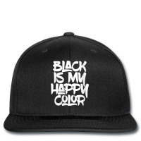 Womens Black Is My Happy Darker Color Light Medium Dark Emo Punk V Nec Printed Hat | Artistshot