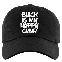 Womens Black Is My Happy Darker Color Light Medium Dark Emo Punk V Nec Kids Cap | Artistshot