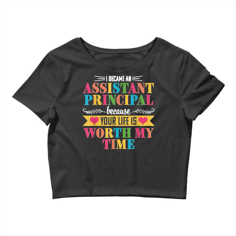 Assistant Principal Cute Appreciation Back To School Gift Crop Top by ROGERWILLIAMWARD | Artistshot