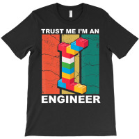 Engineer Master Builder Building Bricks Blocks Construction T-shirt | Artistshot