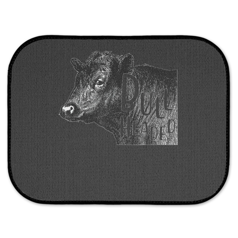 Bullheaded Cow Lover Funny Country Farm Style Sarcasm Rear Car Mat | Artistshot