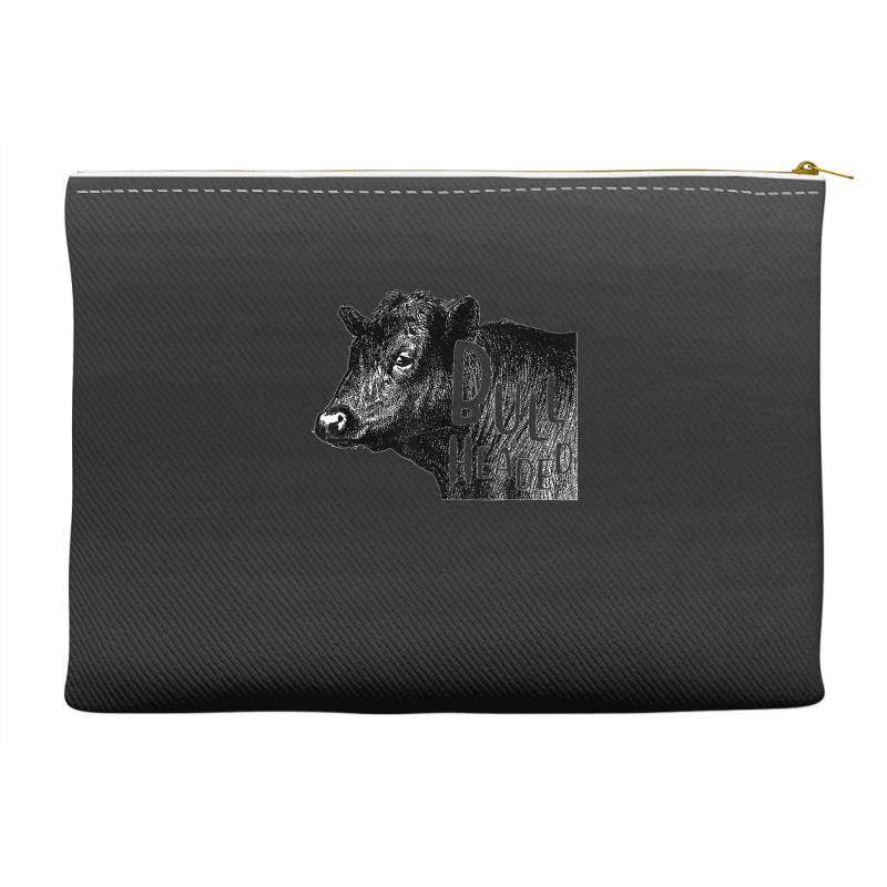 Bullheaded Cow Lover Funny Country Farm Style Sarcasm Accessory Pouches | Artistshot