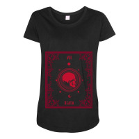 Death  Skull Tarot Card Maternity Scoop Neck T-shirt | Artistshot