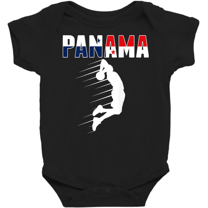 Proud Panama Basketball Fans Jersey   Panamanian Flag Baller T Shirt Baby Bodysuit by cm-arts | Artistshot