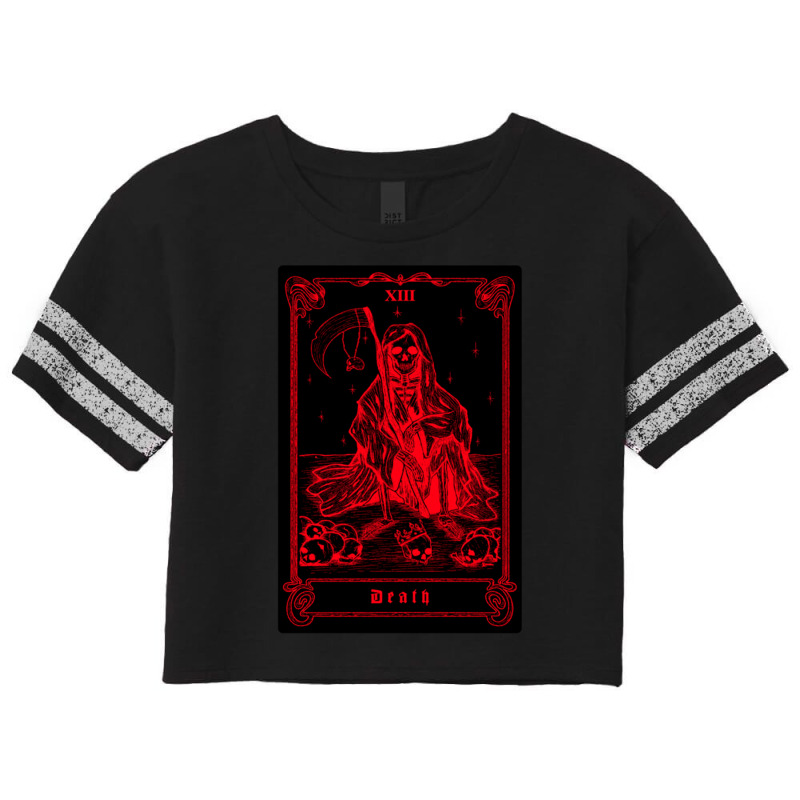 Death Xiii  Tarot Grim Reaper Scorecard Crop Tee by SEANMCDONOUGH | Artistshot