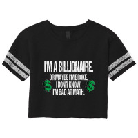 Bad At Math Quote Dollar Sign Scorecard Crop Tee | Artistshot