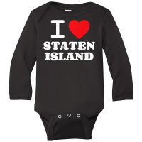 I Love Staten Island Premium Long Sleeve Baby Bodysuit | Artistshot