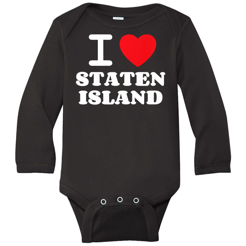 I Love Staten Island Premium Long Sleeve Baby Bodysuit by thutrinh | Artistshot