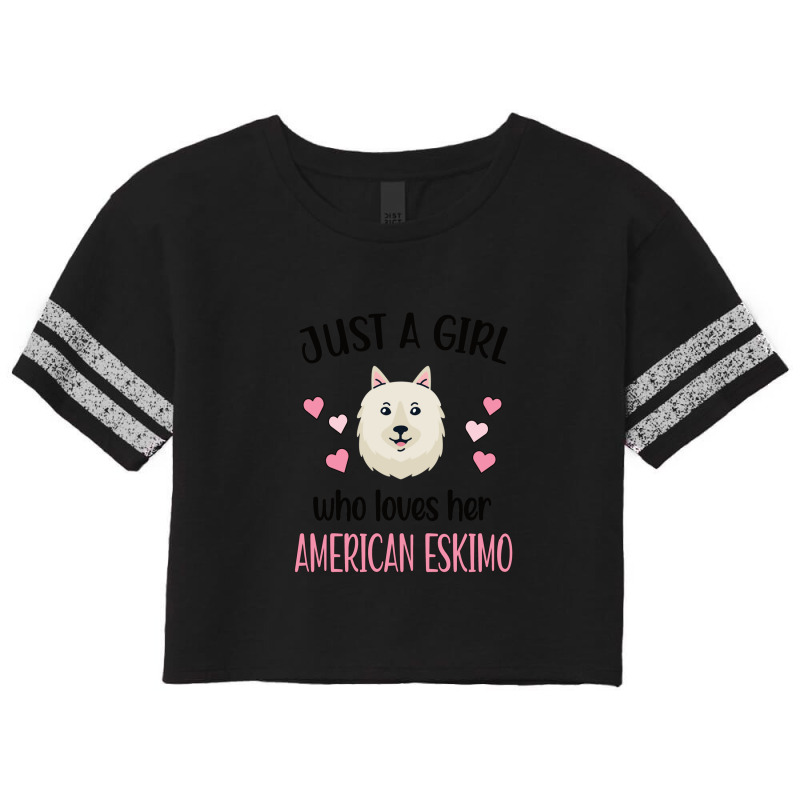 American Eskimo Girl American Eskimo Mom Dog Lover 1 Scorecard Crop Tee by CharlieFairchild | Artistshot