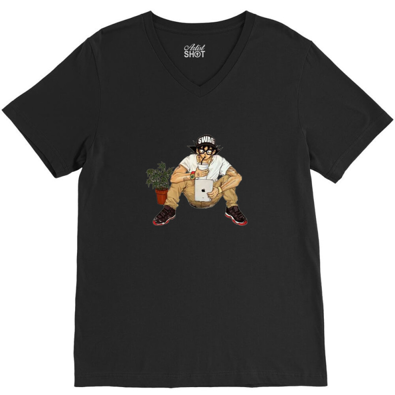 Goku Drip Uku For Friend V-neck Tee | Artistshot