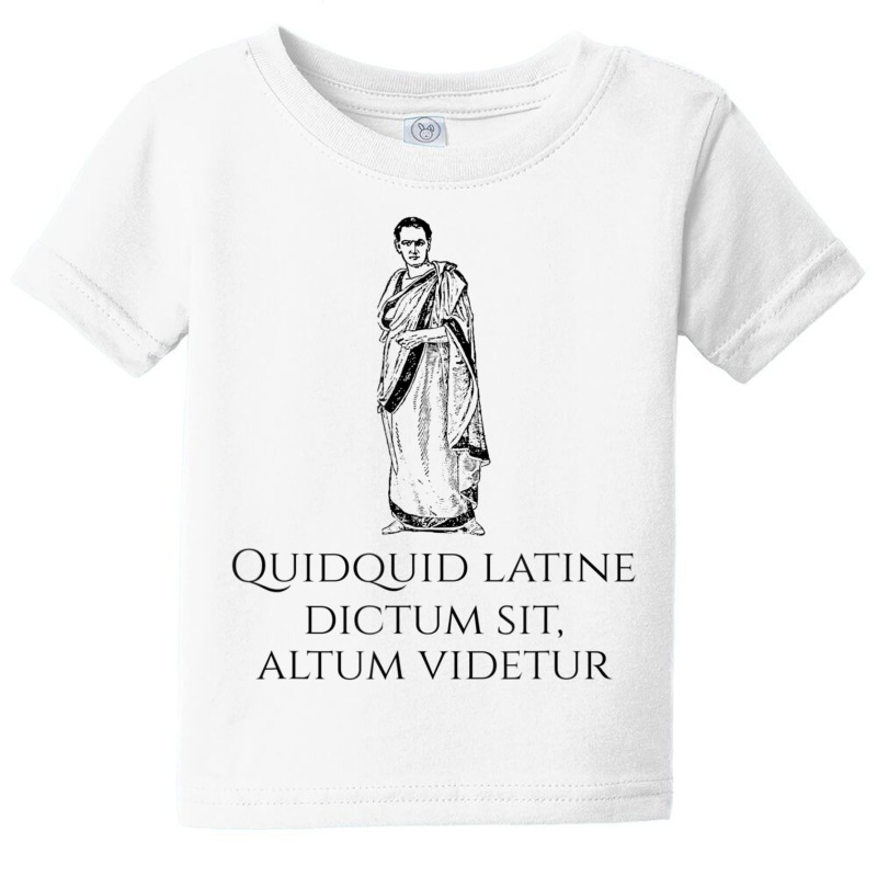 Latin Saying Ancient Rome Classical Roman Quote Baby Tee by cm-arts | Artistshot