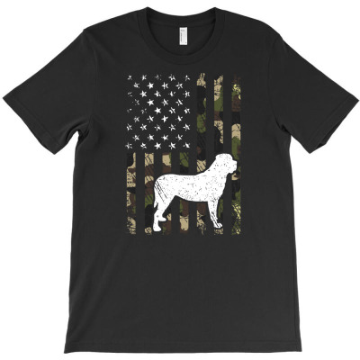 Mastiff Camouflage Usa Flag T-shirt Designed By Irma Rahmawati