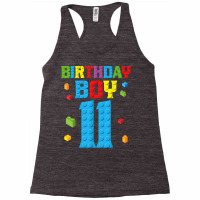 Master Builder 11th Birthday Boy 11 Year Building Bricks T Shirt Racerback Tank | Artistshot