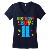 Master Builder 11th Birthday Boy 11 Year Building Bricks T Shirt Women's V-neck T-shirt | Artistshot