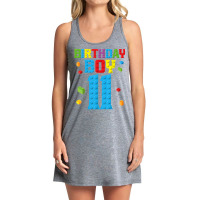 Master Builder 11th Birthday Boy 11 Year Building Bricks T Shirt Tank Dress | Artistshot