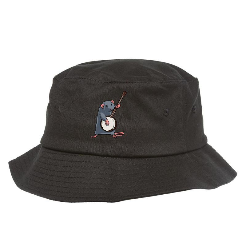 Banjo Player Mouse Musical Instrument Instrumentalist Bucket Hat by RogerKyleFox | Artistshot