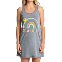 Sé Amable Spanish Bilingual Teacher Be Kind Boho Rainbow Pullover Hoo Tank Dress | Artistshot