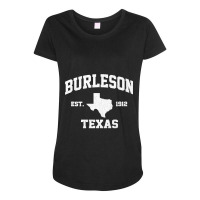 Burleson Texas Tx Vintage State Athletic Style Premium Maternity Scoop Neck T-shirt | Artistshot