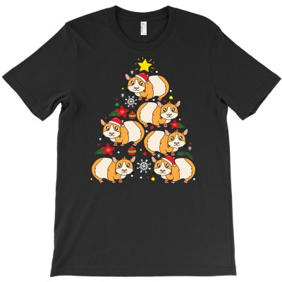 Guinea Pig Christmas Ornament Tree T-shirt Designed By Irma Rahmawati