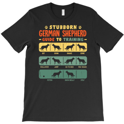 German Shepherd Funny Guide To Traning T-shirt Designed By Irma Rahmawati