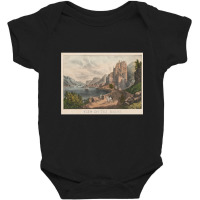 Vintage Rhine River Illustration (1907) Sweatshirt Baby Bodysuit | Artistshot