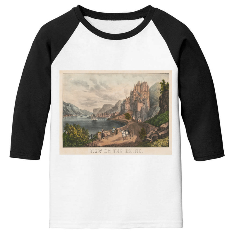 Vintage Rhine River Illustration (1907) Sweatshirt Youth 3/4 Sleeve by cm-arts | Artistshot