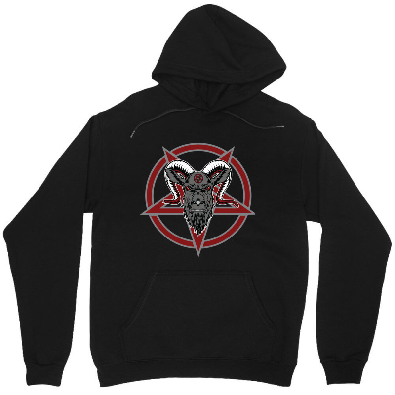 Pentagram Goat Dark Ground Unisex Hoodie by SEANMCDONOUGH | Artistshot