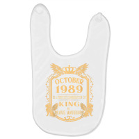 King Born In October 1989 Is A Combination King Birthday Gif T Shirt Baby Bibs | Artistshot