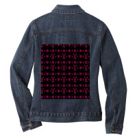 Pink Satanic Sigils  Black Mass Sleeveless Top Ladies Denim Jacket | Artistshot