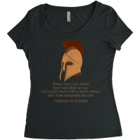 Ancient Greece   Seikilos Epitaph   Greek Music History Women's Triblend Scoop T-shirt | Artistshot