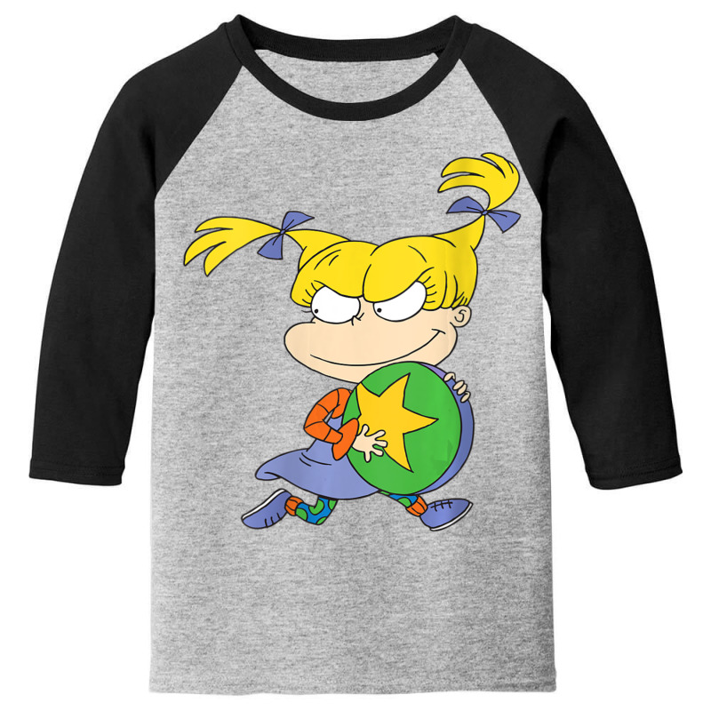 Womens Angelica Running Away With Ball V-neck Youth 3/4 Sleeve by cm-arts | Artistshot