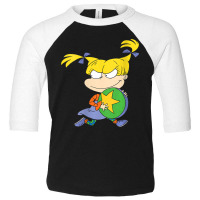 Womens Angelica Running Away With Ball V-neck Toddler 3/4 Sleeve Tee | Artistshot