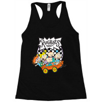 Womens Rugrats Checkerboard With Kids In Wagon V-neck Racerback Tank | Artistshot