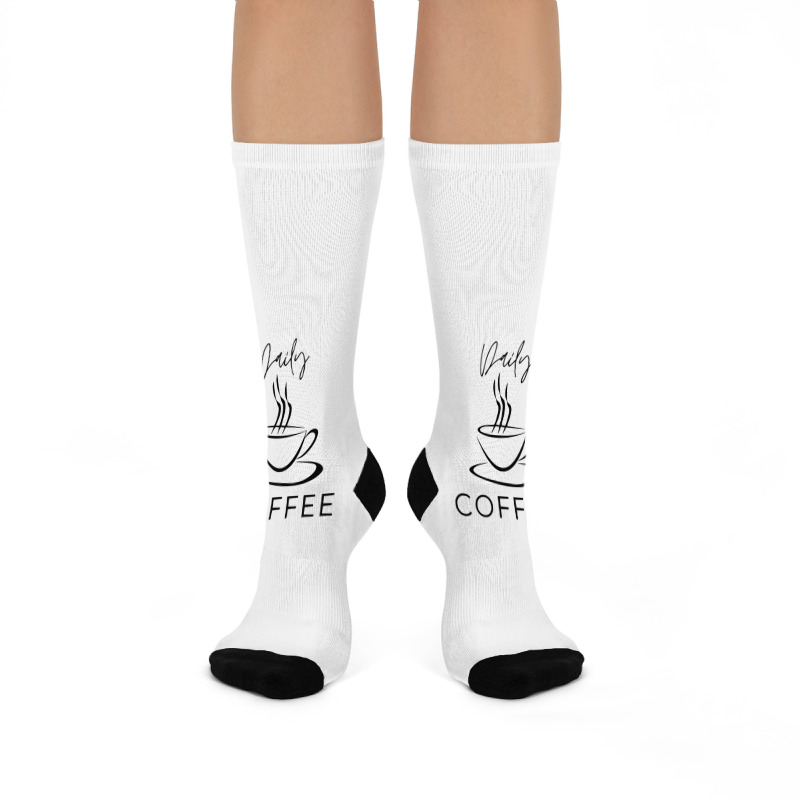 Daily Coffee Crew Socks | Artistshot