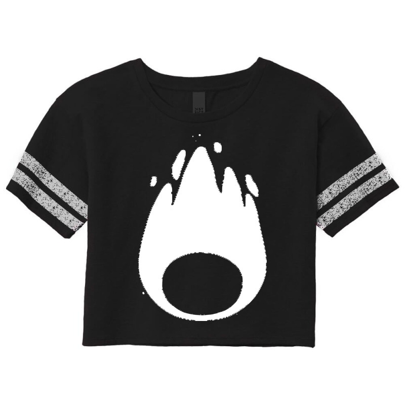 Calcifer Minimal White Classic Scorecard Crop Tee by cm-arts | Artistshot