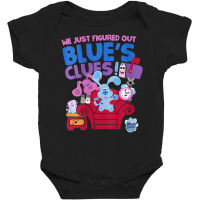 Womens Blue's Clues & You Group Shot Just Figured Out Blue's Clues V-n Baby Bodysuit | Artistshot