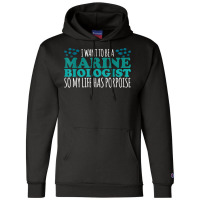 My Life Has Porpoise Future Marine Biologist T Shirt Champion Hoodie | Artistshot