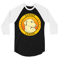 Chinook Chinook Dog Portrait 3/4 Sleeve Shirt | Artistshot