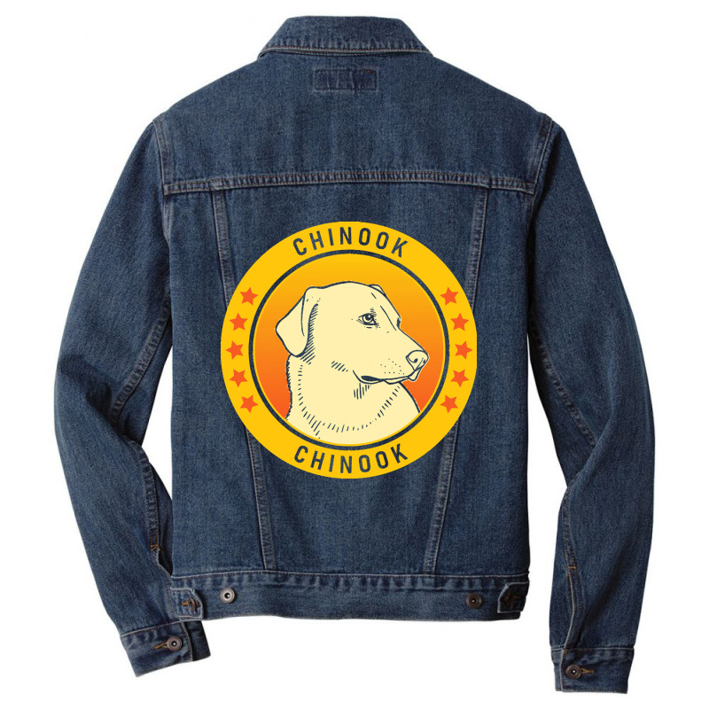 Chinook Chinook Dog Portrait Men Denim Jacket | Artistshot