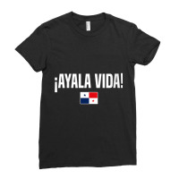 Womens Ayala Vida Panamanian Slang Panama Flag V Neck T Shirt Ladies Fitted T-shirt | Artistshot