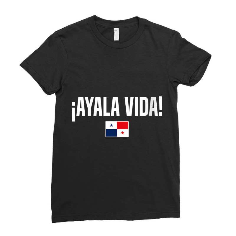 Womens Ayala Vida Panamanian Slang Panama Flag V Neck T Shirt Ladies Fitted T-Shirt by cm-arts | Artistshot