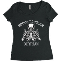 Womens Funny Spooky Spooktacular Dietitian Halloween V Neck T Shirt Women's Triblend Scoop T-shirt | Artistshot