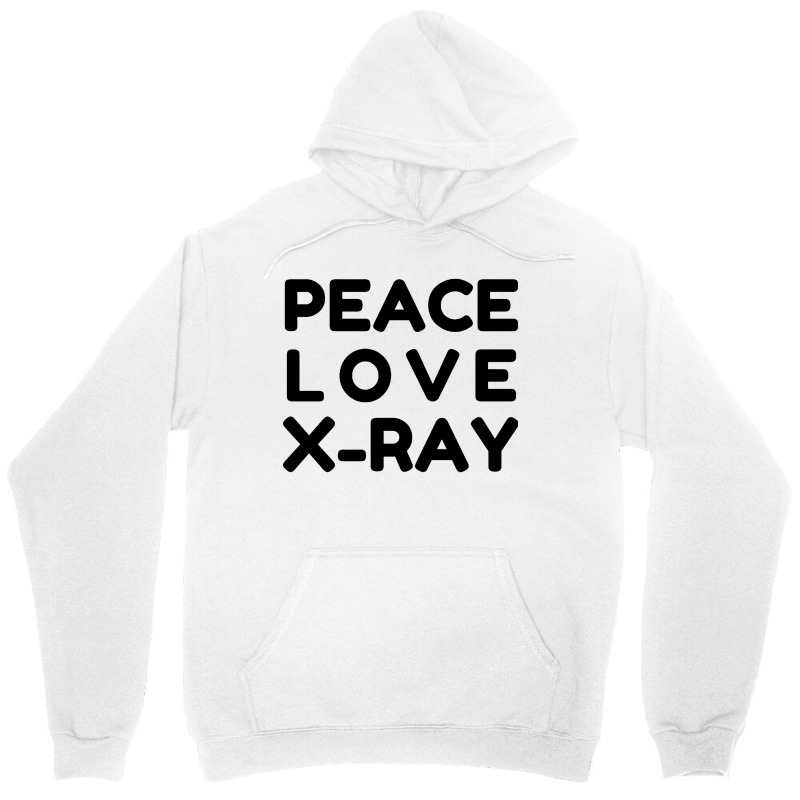 Peace Love X Ray Unisex Hoodie by Candy Shop | Artistshot