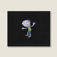 Cartoon Zombie Landscape Canvas Print | Artistshot