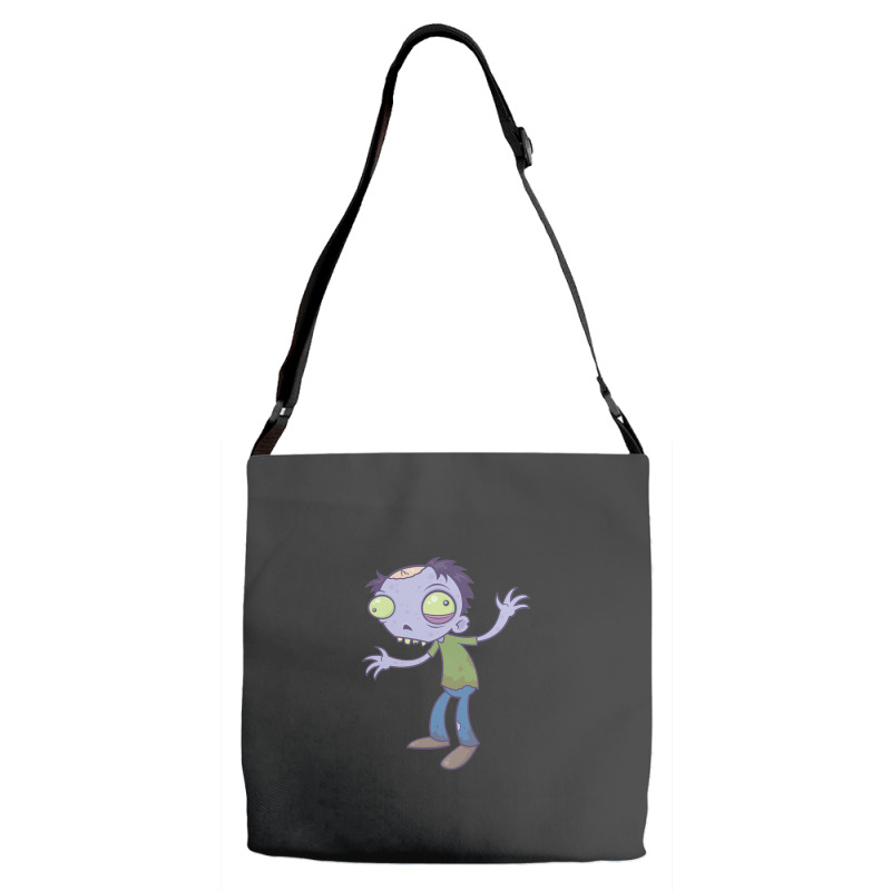 Cartoon Zombie Adjustable Strap Totes | Artistshot