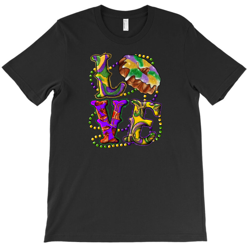 Mardi Gras Love With King Cake T-shirt | Artistshot