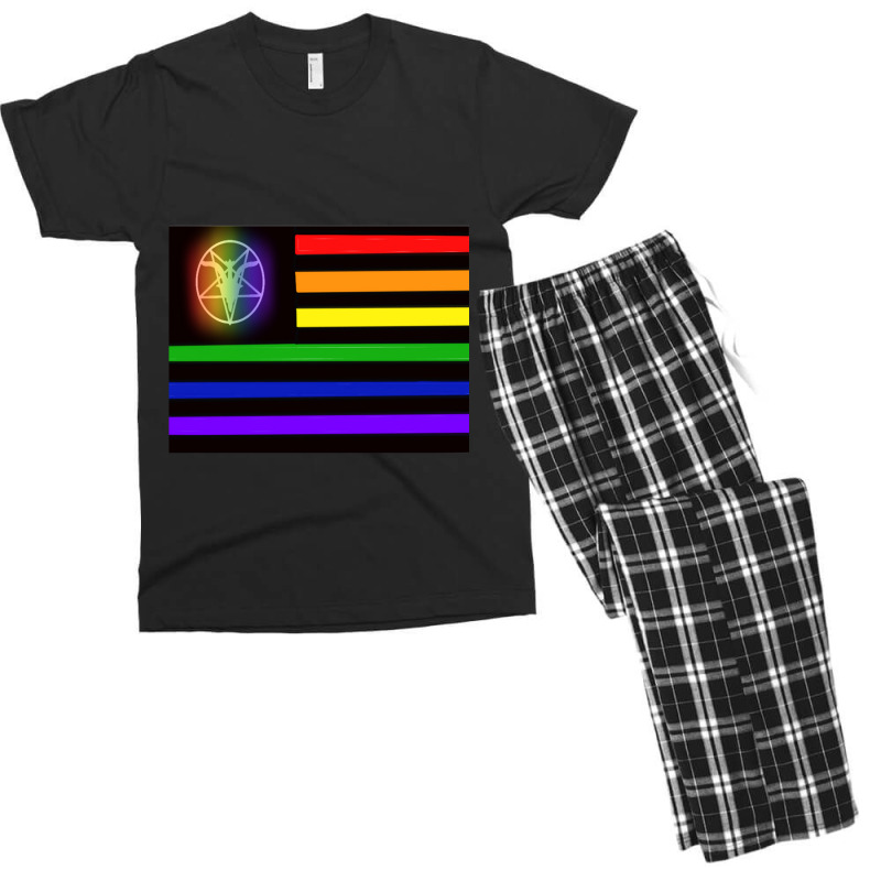 Satanic Temple Pride Flag Men's T-shirt Pajama Set by SEANMCDONOUGH | Artistshot