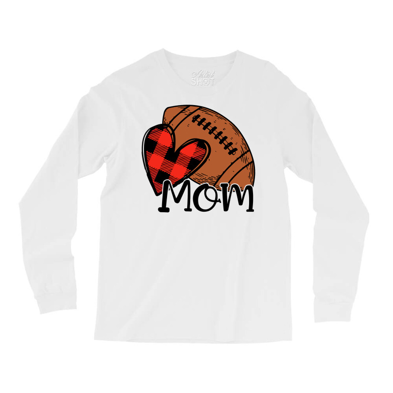 Football Football Mom Cute Football Heart 135 Football Player Long Sleeve Shirts by coolquirrell | Artistshot