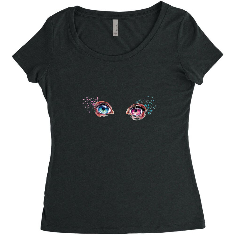 Beautiful Eyes Women's Triblend Scoop T-shirt | Artistshot